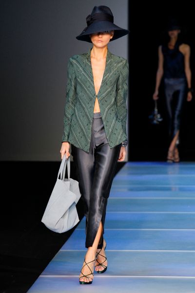 Giorgio Armani Spring 2012 Green High Heel Platform Strappy Sandals in Green - Lyst