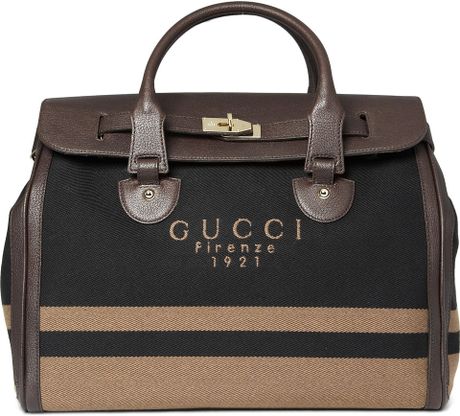 Gucci Anniversary Weekend Bag in Brown for Men - Lyst