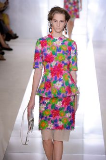 Marni Spring 2012 Purple 60's Floral Printed Peplum Top - Lyst