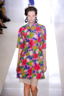 Marni Spring 2012 Purple 60's Floral Printed Peplum Jacket with Organza Underpinning - Lyst