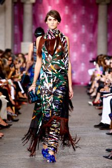 Missoni Spring 2012 Striped Clutch Bag With Chain - Lyst