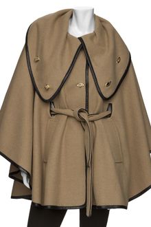 Rachel Zoe Leather Trim Cape - Lyst