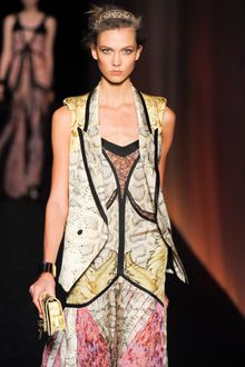 Roberto Cavalli Spring 2012 Clutch Bag In Gold - Lyst