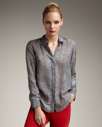 Theory Burning Glitter Blouse - Lyst