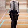 Versus Spring 2012 Crew Neck Sheer Striped Long Sleeve Top in Gray - Lyst