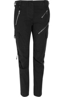 Balmain Cropped Cotton Cargo Pants - Lyst