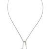 Gucci Dog Tag Necklace with Diamante Pattern Motif in Silver for Men (silver/green) - Lyst