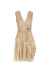 Matthew Williamson Winter Chiffon Draped Day Dress