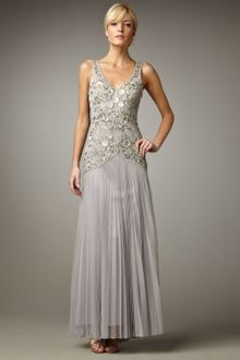 Sue Wong Pleated-skirt Gown - Lyst