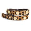 Tory Burch Double Wrap Logo Bracelet in Animal (cheetah) - Lyst