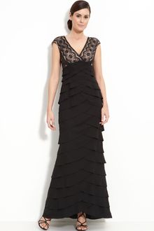 Adrianna Papell Lace & Chiffon Gown - Lyst