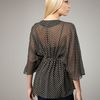 Alice + Olivia Julia Polkadot Top in Black - Lyst