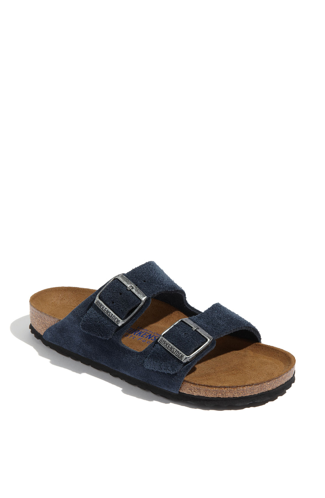 Birkenstock Arizona Soft Footbed Sandal in Blue (denim) | Lyst