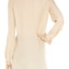Chloé Silkcrepe Blouse in Pink (blush) - Lyst