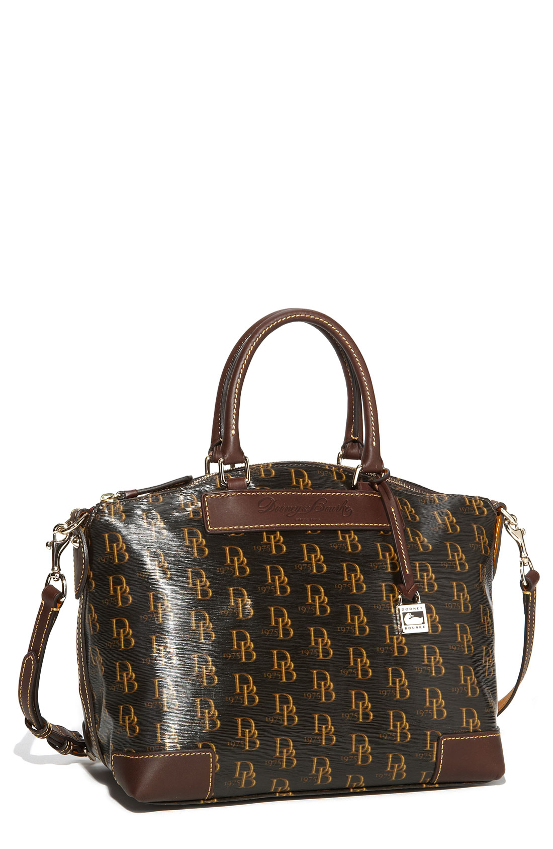 dooney and bourke brown satchel