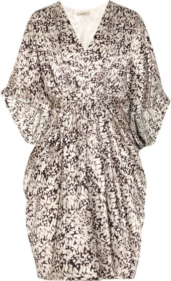 Thurley Cocoon Printed Silk-satin Dress - Lyst
