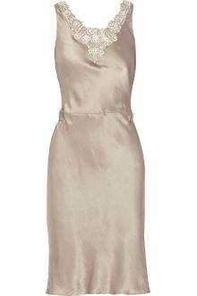 Thurley Embellished Brushed-silk Dress - Lyst