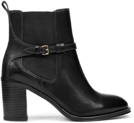 Zara Elastic Ankle Boot in Black