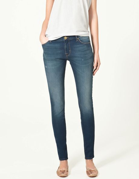 Zara Skinny Jeans in Blue