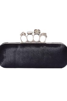 Alexander McQueen Calf Hair Knuckle Duster Clutch - Lyst