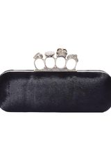 Alexander McQueen Calf Hair Knuckle Duster Clutch
