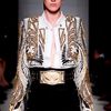 Balmain Spring 2012 Black Heavy Gold Buckle Belt in Gold (black) - Lyst