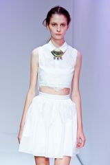 Carven Spring 2012 White High Waisted Mini Skirt
