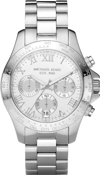 Michael Kors Stainless Steel Chronograph Layton Watch - Lyst