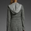 Nightcap Clothing Herringbone Hoodie Coat in Gray (black) - Lyst