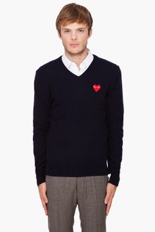 Play Comme Des Garçons Lambswool Sweater - Lyst