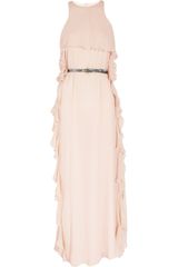 Tibi Ruffled Silk-chiffon Gown