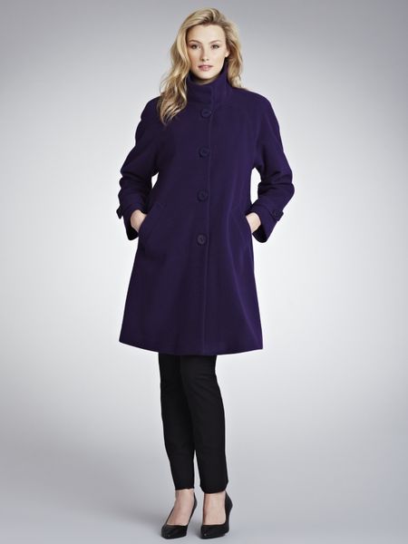 John Lewis Women Jane Swing Coat Purple in Purple | Lyst