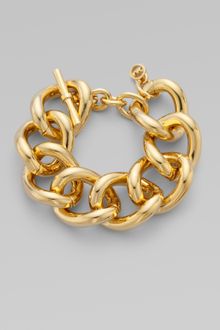 Michael Kors Goldtone Chain Link Bracelet - Lyst