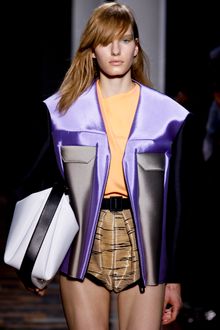 Balenciaga Spring 2012 Color-Block Shimmering Panel Oversized Jacket - Lyst