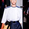 Balenciaga Spring 2012  Denim Pants Belted To The Waist, Pleated Through The Thigh in Blue - Lyst