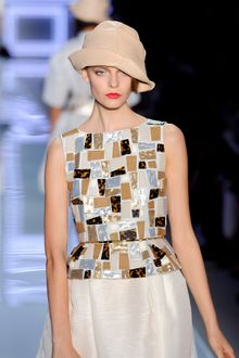 Dior Spring 2012 Leather Cloche Hat - Lyst
