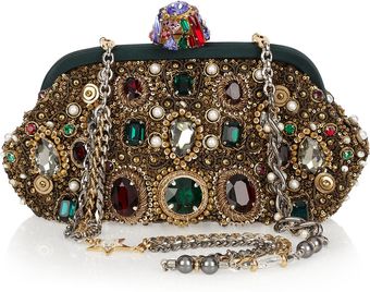 Dolce & Gabbana Jewel And Pearl-Embellished Clutch - Lyst