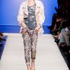 Isabel Marant Spring 2012 Multicolor Bleached Cropped Pants With Loose Threading Detail in Multicolor - Lyst