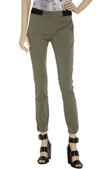 McQ by Alexander McQueen Cropped Cotton-blend Pants - Lyst