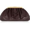 Miu Miu Oversized Leather Frame Clutch in Purple (plum) - Lyst