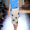 Roland Mouret Archie Appliquéd Cottonblend Skirt in White - Lyst
