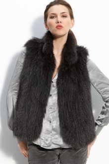 Theory Hanalee - Fox Genuine Fox Fur Vest - Lyst