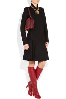Victoria Beckham Two-tone Leather and Suede Shoulder Bag - Lyst