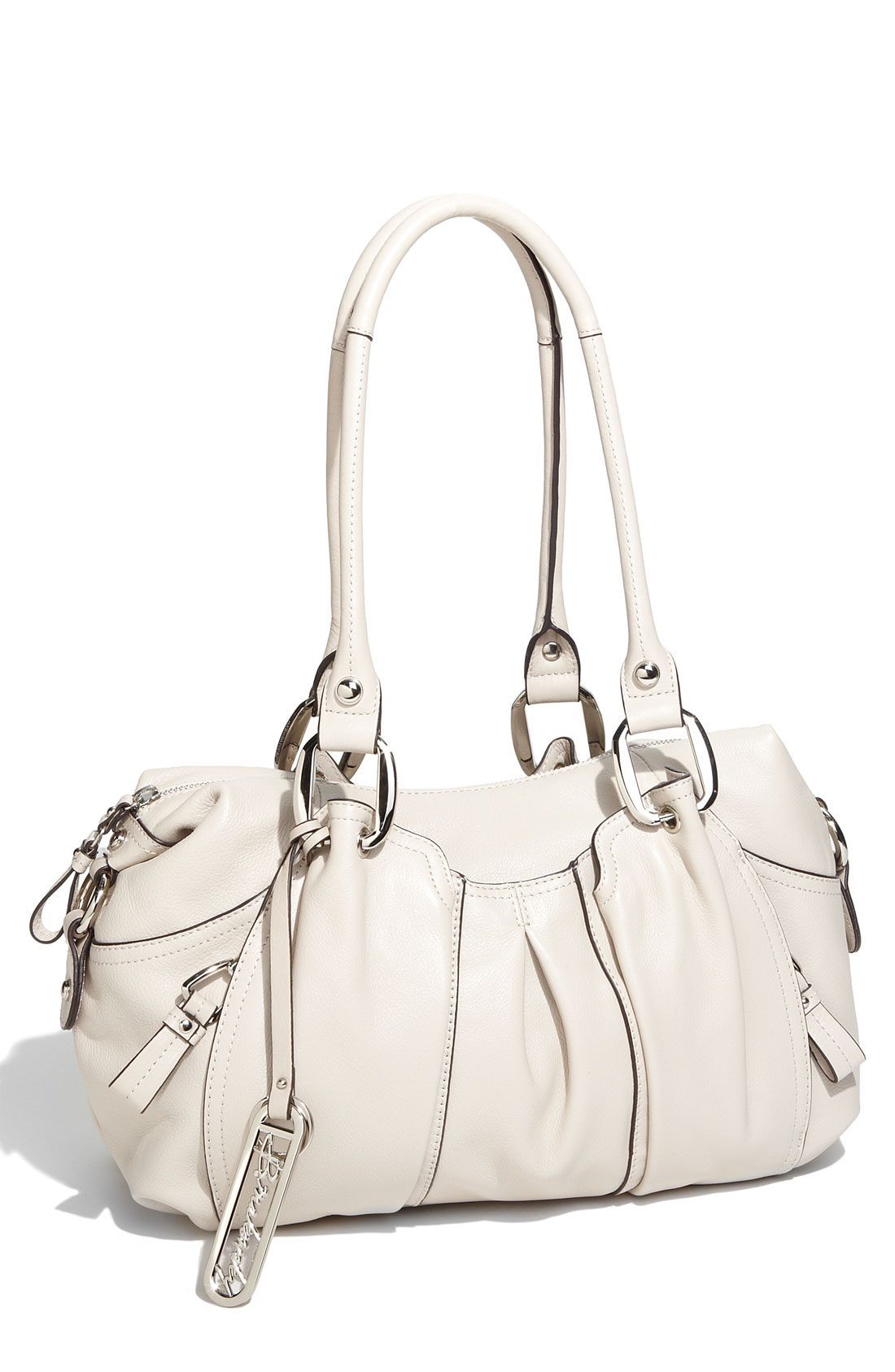 B. Makowsky Christie Leather Satchel In (stone) | Lyst