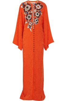 Carolina Herrera Hammered Satin-twill Gown - Lyst
