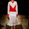 Celine Spring 2012 Pleated Skirt with Belt in White - Lyst