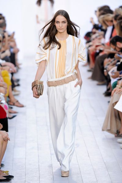 Chloé Spring 2012 OpenToe Platform Sandal in Beige - Lyst
