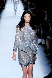 Givenchy Spring 2012 Chiffon Sequin Peplum Blazer with Undulated Lapel (Skirt Suit) - Lyst