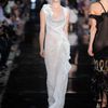 John Galliano Spring 2012 Bias Cut Sheer White Gown With Silver Embroidery  in White - Lyst