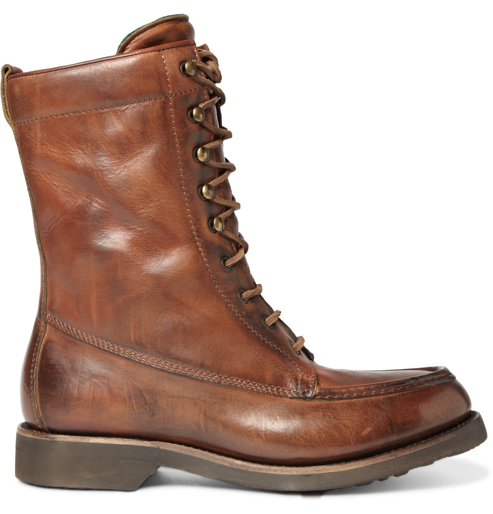 ralph lauren mens leather boots
